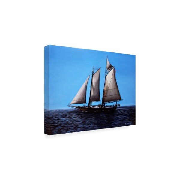 Paul Walsh 'Sailing Ship' Canvas Art,14x19